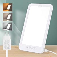 OPPEARL - Lámpara de luz diurna (10.000 lx- LED- para terapia de luz- fototerapia- temporizada (10 20 30 60 minutos…